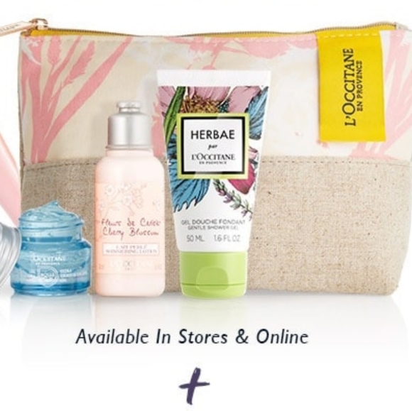 L'OCCITANE Other - Brand new L'OCCITANE beauty pouch w/ 3 trials